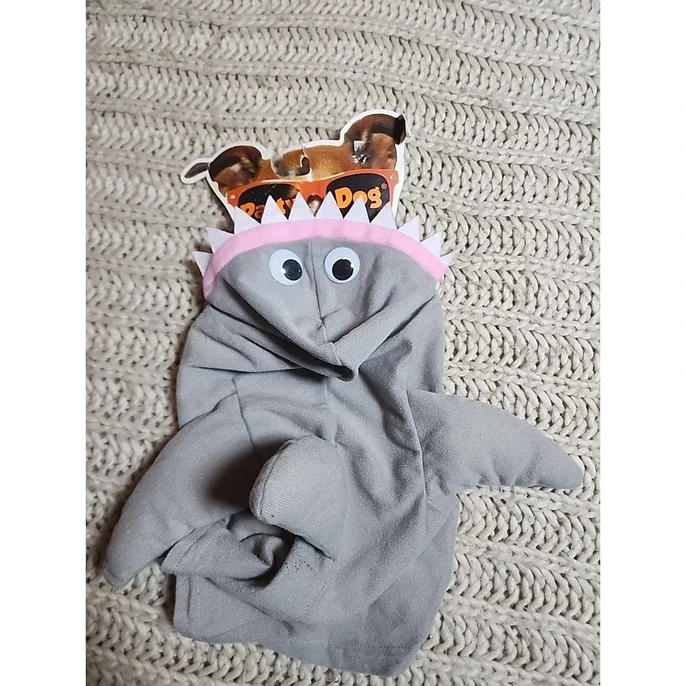 New Party Dog SHARK Pet Halloween Costume New Vest Med/Large